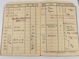 NSFK, Flugbuch Sturm 11/16, datiert 1940 und HJ Führerausweis eines Hauptscharführers in Dithmarschen