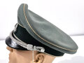 Heer, Schirmmütze für Offiziere der Infanterie . Hersteller EREL Sonderklasse, Kopfgrösse 56. Ungereinigtes Stück, direkt aus Privathaushalt