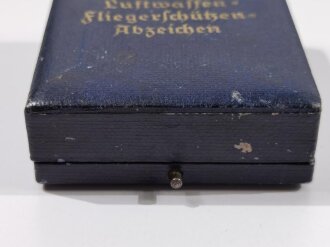 Etui " Luftwaffen Fliegerschützen Abzeichen"  Gebraucht