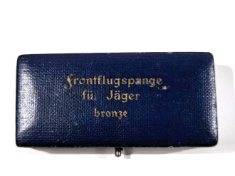 Etui  Luftwaffe " Frontflugspange für Jäger bronze"