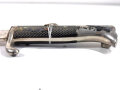 Extraseitengewehr KS98 Wehrmacht, im Lacklederkoppelschuh.  Hersteller Eickhorn Solingen, Scheide Originallack