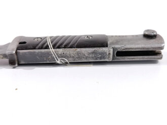 Seitengewehr Modell 84/98 für K98 der Wehrmacht. Gebraucht, mit Fremdstempelung
