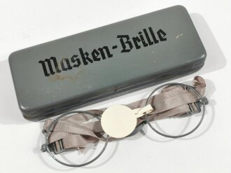 Maskenbrille Wehrmacht, nicht ausgegebenes Set aus altem...