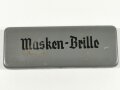 Maskenbrille Wehrmacht, nicht ausgegebenes Set aus altem Fabrikbestand