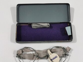 Maskenbrille Wehrmacht, nicht ausgegebenes Set aus altem Fabrikbestand