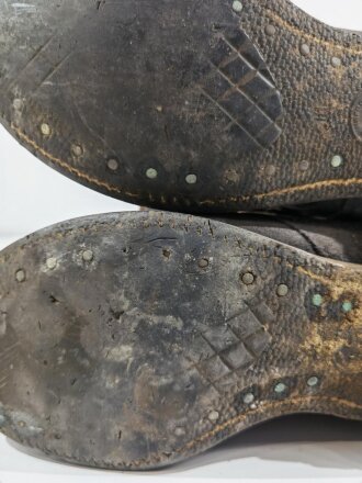 U.S. Army WWII, Boots, Service, Combat.Uncleaned as found in barn