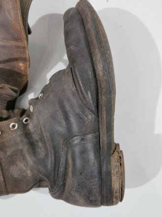 U.S. Army WWII, Boots, Service, Combat.Uncleaned as found in barn