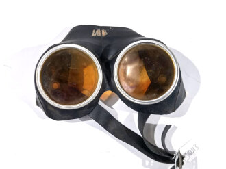 Schutzbrille aus Volksgasmaske. Nachkriegsumbau...