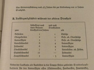 "Die Unteroffizier-Laufbahn", datiert 1939, 13...