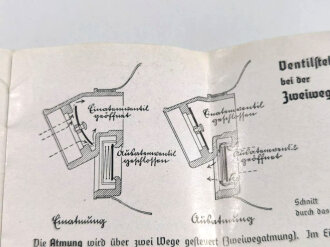 Gebrauchsanweisung "Die S-Maske", Neudruck 1938, 16 Seiten, 7,5 x 10,5 cm