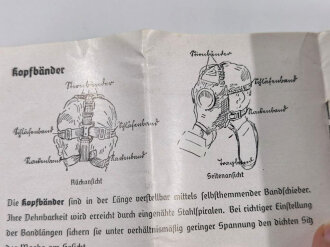 Gebrauchsanweisung "Die S-Maske", Neudruck 1938, 16 Seiten, 7,5 x 10,5 cm