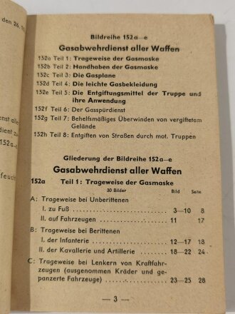 "Gasabwehrdienst aller Waffen", Teil 1-5,...