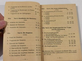 "Gasabwehrdienst aller Waffen", Teil 1-5, Bildheft zugl. Erläuterung..., 1943, 229 Seiten, DIN A6