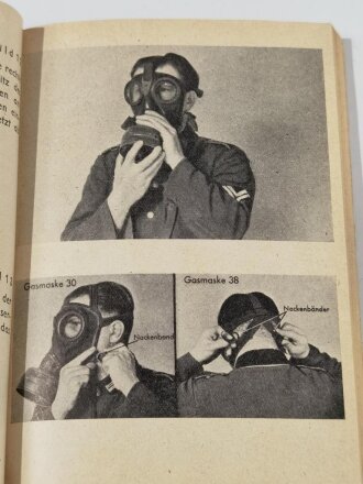 "Gasabwehrdienst aller Waffen", Teil 1-5, Bildheft zugl. Erläuterung..., 1943, 229 Seiten, DIN A6