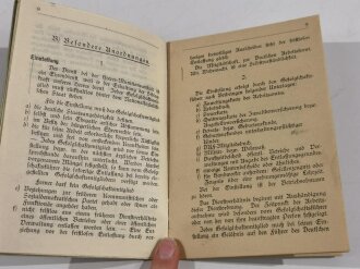 "Betriebliche Dienstordnung" für die Heeresmunitionsanstalt Siegelsbach und -nebenmunitionsanstalt Neckarzimmern, 26 Seiten, DIN A6