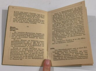 "Betriebliche Dienstordnung" für die Heeresmunitionsanstalt Siegelsbach und -nebenmunitionsanstalt Neckarzimmern, 26 Seiten, DIN A6