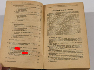 "Kalender für Reichsjustizbeamte" 1941, Teil 2, 1119 Seiten, Kleinformat, stark gebraucht, Einband fast lose