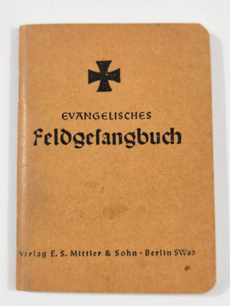 Evangelisches Feldgesangbuch, 93 Seiten, Kleinformat, gebraucht