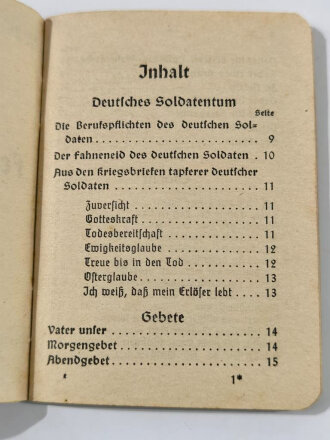 Evangelisches Feldgesangbuch, 93 Seiten, Kleinformat,...