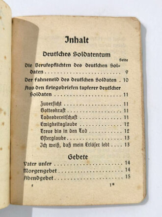 Evangelisches Feldgesangbuch, 95 Seiten, Kleinformat, gebraucht