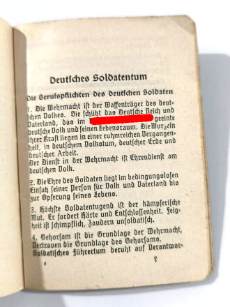 Evangelisches Feldgesangbuch, 95 Seiten, Kleinformat, gebraucht