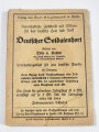 1.Weltkrieg, Schützengrabenbücher für das deutsche Volk, Berlin 1917, 48 Seiten, 9,5 x 13 cm, stark gebraucht