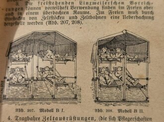 Leitfaden für den Unterricht in den Sanitätskolonnen, 2. verbesserte Auflage, Heidelberg 1923, 192 Seiten, 10,5 x 15,5 cm, stark gebraucht