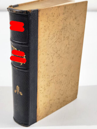 Adolf Hitler, " Mein Kampf" I und II Band, ungekürzte Ausgabe von 1936, 781 Seiten, 13 x 19,5 cm, gebraucht, mit Widmung eines Kreisleiter