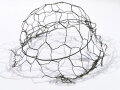 Stahlhelm Tarnnetz Wehrmacht, höchstwahrscheinlich neuzeitliche Anfertigung aus Sammlungsauflösung