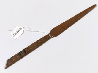 1.Weltkrieg, Brieföffner aus Granatführungsband, Gesamtlänge 22cm