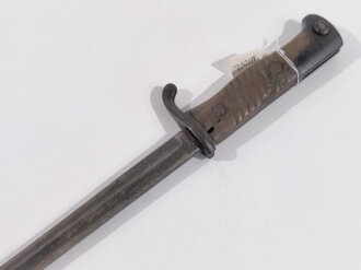 Kaiserreich, Seitengewehr 98 lang, Schörklinge, Hersteller Haenel Suhl, Kammerstempel von 1913