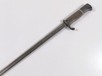 Kaiserreich, Seitengewehr 98 lang, Schörklinge, Hersteller Haenel Suhl, Kammerstempel von 1913