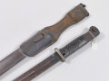 Seitengewehr M84/98 für K98 der Wehrmacht, Nummerngleiches Stückim Koppelschuh,  Hersteller Hörster Solingen