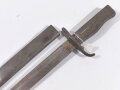 1.Weltkrieg, Ersatzseitengewehr 88/98 ,Blechprägegriff,  Reste feldgrauer Originallack, Gesamtlänge 45 cm