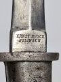1.Weltkrieg, Grabendolch ,Blechprägegriff, Gesamtlänge 29 cm,Hersteller Ernst Busch Solingen