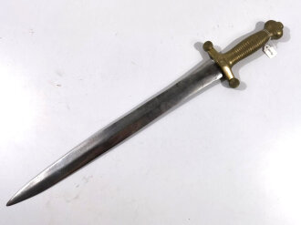 Frankreich, Glaive /Artilleriekurzschwert Modell 1831, Klinge beschliffen,  ohne Scheide