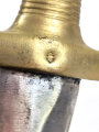 Frankreich, Glaive /Artilleriekurzschwert Modell 1831, Klinge beschliffen,  ohne Scheide