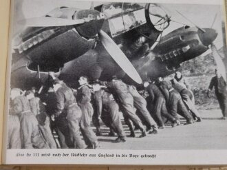 "Feuer fällt vom Himmel", Kämpfen und Siegen dre deutschen Luftgeschwader....., 198 Seiten, gebraucht