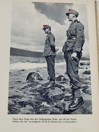 "Narvik im Bild" Deutschlands Kampf unter der Mittternachtssonne, 1941, 150 Seiten, 20  x 26,5 cm, gebraucht