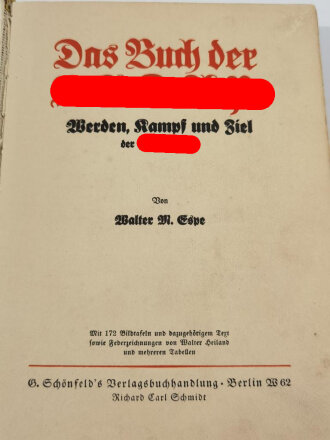 Das Buch der NSDAP "Werden, Kampf und Ziel",...