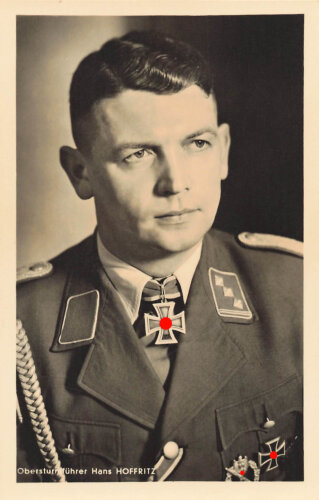 Hoffmann Fotopostkarte Obersturmführer Hans Hoffritz