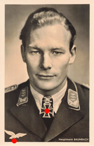 Hoffmann Fotopostkarte Hauptmann Baumbach