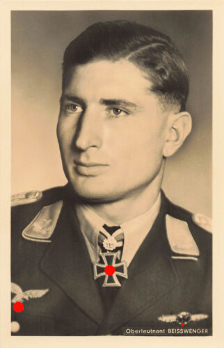Hoffmann Fotopostkarte Oberleutnant Beisswenger