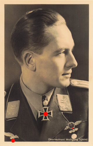 Hoffmann Fotopostkarte Oberleutnant Wolfgang Tonne