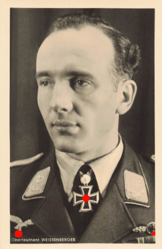 Hoffmann Fotopostkarte Oberleutnant Weissenberger