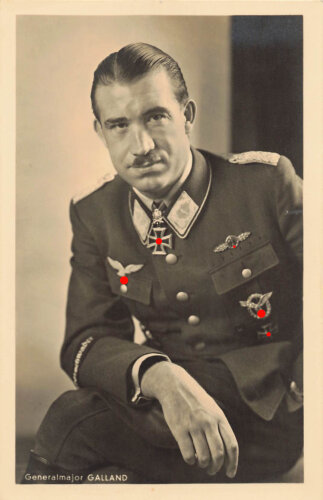 Hoffmann Fotopostkarte Generalmajor Galland