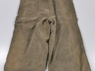 U.S. Navy WWII winter deck pants. Size small. Used, overall good condition