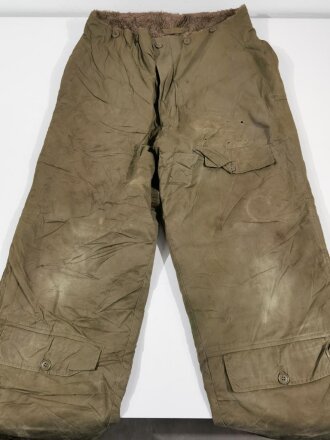 U.S. Army Air Force WWII Type A-10 pants in size 38. Well used, uncleaned