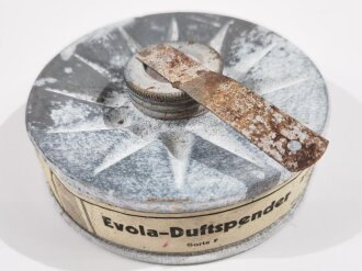 "Evola Duftspender" aus Luftschutz Gasmaskenfilter, Nachkriegsfertigung "Schwerter zu Pflugscharen"