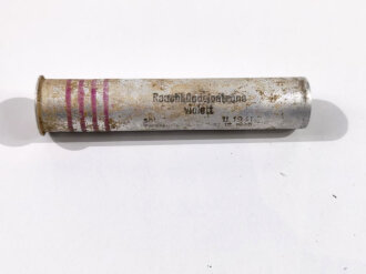 "Rauchbündelpatrone violett", leere Abgeschossene Hülse von 1941, ungereinigtes Stück